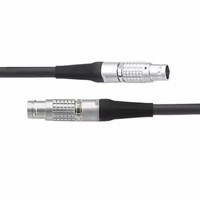 Câble de connexion FGG 0B/1B, ligne de signal et d'alimentation, connecteur compatible 2 3 4 5 6 7 8 broches, fiche aviation métallique avec fil de 0,5 à 5 m