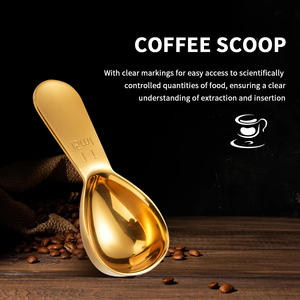 Cucharas de Café Duraderas de Acero Inoxidable, <span class=keywords><strong>1</strong></span> o 2 Cucharadas (15/30 ml), Cucharas Medidoras de Granos de Café, Cuchara Ergonómica, Suministros para Cafetería - Product Image 3