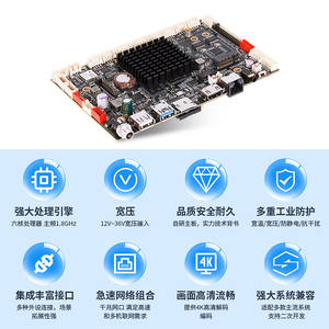 Placa base industrial RK3399 con arquitectura ARM, procesador de 6 núcleos, doble canal DDR4, con tarjeta de red y sonido integradas. - Product Image 1