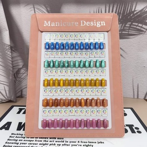 แผ่นแสดงสีเล็บแม่เหล็กแบบถอดได้ บอร์ดหนังสีหนังสือ 60/75 สี สำหรับแสดงสีเจลทาเล็บ อุปกรณ์ทำเล็บสำหรับร้านทำเล็บ ขายส่ง - Product Image 5