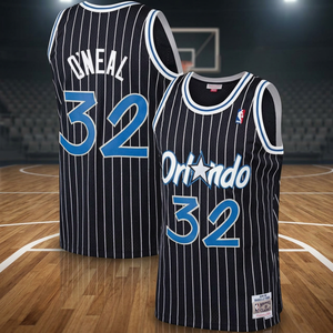 Camiseta de Baloncesto para Jóvenes Swingman 32 Negra con Rayas Sublimadas, Cuello Redondo, Transpirable - Product Image 2