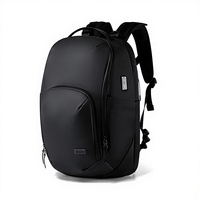 Nouveau sac à dos de voyage pour homme en polyester Oxford avec fermeture éclair, grande capacité, imperméable, sangle à coussin d'air, sac à dos décontracté pour le sport et les activités de plein air, sac pour ordinateur