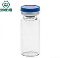 Botol Kaca Transparan Steril 2ml/5ml/10ml untuk Obat, Botol Porsi Cairan Stok Bubuk Beku Kering