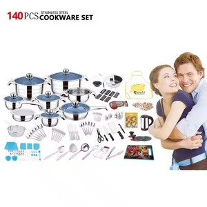 ชุดเครื่องครัวทำจากสแตนเลส304ชุดหม้อนอนสติ๊กสำหรับทำอาหาร - Product Image 3