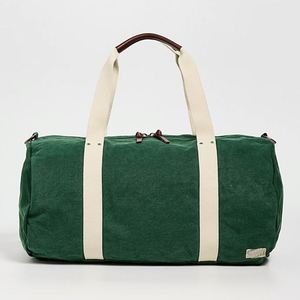 Unisex Custom DIY Foldable Sports Handle Large Canvas Cotton Weekender Duffle Bag with Adjustable <b>Strap</b> Travel Storage Bag - Product Image 1