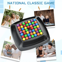 Nouveau jeu de société d'élimination des boules arc-en-ciel, jeu de table de correspondance des couleurs pour 2 ou 4 joueurs, jeu de puzzle à niveaux clairs