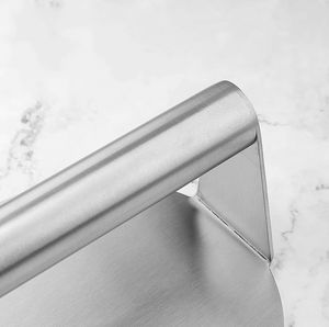 Outils de barbecue en acier inoxydable, presse à hamburgers en métal pour la préparation de viande et de volaille lors de fêtes en plein air et de camping - Product Image 5