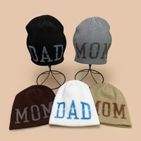 Bonnet d'hiver unisexe en tricot jacquard épais, personnalisé avec logo imprimé Wins Flying