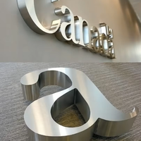 DakeSign, fabricant sur mesure de lettres en acier inoxydable 3D, non éclairées, étanches IP65, pour hôpitaux, entreprises, enseignes extérieures
