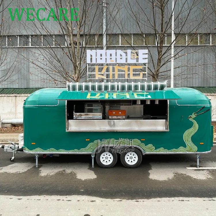 Wecare foodtruck eu สัมปทานบาร์บีคิวจีนรถพ่วงอาหารรถบรรทุกอาหารมือถือร้านอาหารพร้อมอุปกรณ์ครบครัน