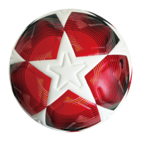 Ballon de football professionnel taille 5 en PVC, classique, laminé, pour l'entraînement