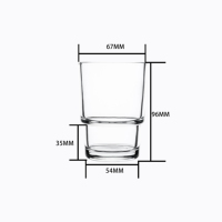 Verre à eau transparent de haute qualité de style nordique pour les fêtes, pour boire du thé ou du jus