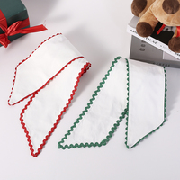Rubans Blancs Brodés de Qualité pour Décoration de Noël, Pâques, Mariages, Intérieur et Extérieur – Supports Vides pour Couronnes et Guirlandes