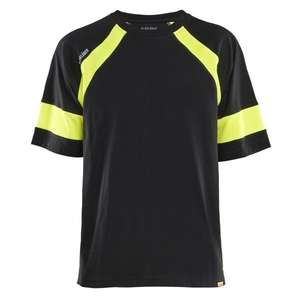BLAKLADER-Camiseta 352310309933XXXL con Hi-Vis Black/Hi-vis yellow - EAN 7330509916865 ROPA DE TRABAJO DE LA HI-VIS - Product Image 1