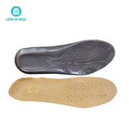 Love in soul semelle intérieure complète lavable en gel et cuir confortable pour chaussures en cuir et de sport Semelles diabétiques, semelle intérieure de botte de travail