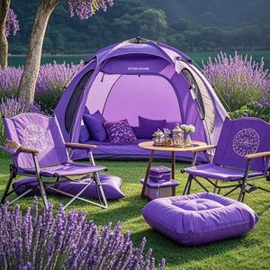 Silla Plegable de Aluminio Morada Personalizada para Exteriores, Silla de Pesca con Alta Capacidad de Carga, PAMIR de Bangladés - Product Image 2