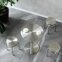 Table Basse Style Industriel Simple, Meuble de Maison, Petite Table en Fer Forgé pour Salon de Thé Rouge, Moderne, Extensible en Acier Inoxydable