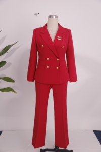 Nuevos Diseños de Trajes de Negocios para Mujer Talla Grande, Conjunto de Dos Piezas, Trajes de Pantalón para Oficina para Damas - Product Image 3