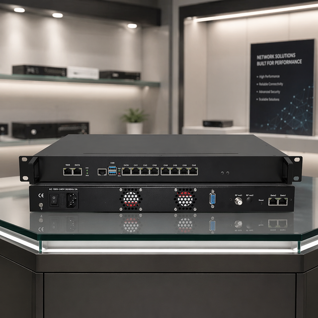 IMOD60 Two Independent Modules IP Protocol Gateway Modulator SRT/RTMP/HLS/HTTP to RF Modulator for IPTV Hotel & CATV Headend