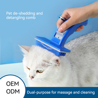 Brosses d'épilation en plastique ABS écologique pour chiens peigne de nettoyage de toilettage pour animaux de compagnie peigne de Massage à nœud ouvert fournitures pour animaux de compagnie