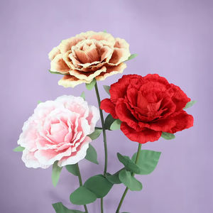 Wedding decoration simulation flannel rose <b>large</b> stage background layout shopping mall window display dyeing simulation <b>flower</b> - Product Image 3