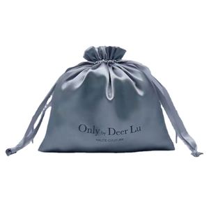 Sacs à cordon de haute qualité imprimés en soie pour perruques, sacs de rangement anti-poussière pour bijoux, pochettes en satin personnalisables en gros - Product Image 1