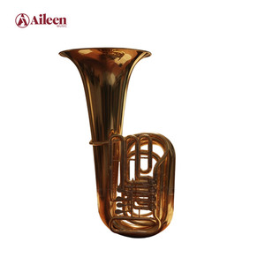 <span class=keywords><strong>Tuba</strong></span> 4/4 Bb à 4 valves en cupronickel, laque dorée, <span class=keywords><strong>avec</strong></span> étui (TU-MR4438G-SYY) - Product Image 1