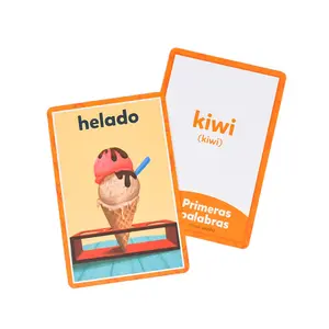 Benutzer definierte Kinder spielen Karten Pappe Speicher Orakel Karte drucken CMYK Kind lernen Flash-Karte pädagogische Karteikarten