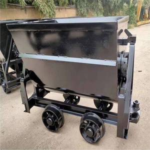 Chariot de mine souterraine à déchargement latéral 1,1 m³ Chariot basculant 600 mm de jauge Roulements robustes - Product Image 2