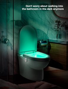 LOHAS Cordless RGB Funny Bathroom <strong>Toilet</strong> Bowl NightLight Motion <strong>Sensor</strong> LED <strong>Toilet</strong> Night <strong>Lights</strong> with Motion Activated <strong>Sensor</strong> - Product Image 2