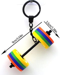 Servicio OEM: Llavero de mancuerna de goma desmontable, accesorio deportivo para un estilo de vida activo, personalización de marca, adorno para bolso, de fábrica - Product Image 3