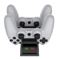 Station de charge double USB LED pour manettes PS4, base de charge rapide pour PS4/Pro/Slim, double chargeur