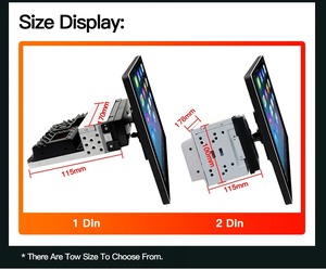 Pantalla Giratoria Universal de 13 Pulgadas, con Reproductor de DVD para Auto con Android Auto y CarPlay, Reproductor Multimedia Inalámbrico, Pantalla para Auto con BT y DSP - Product Image 4