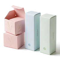 Boîte en carton kraft rigide écologique avec logo personnalisé imprimé, petite boîte en carton pour cosmétiques, emballage pour parfum, rouge à lèvres