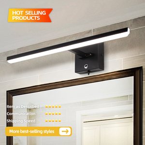 Modern New Design Picture Lightup LED Mirror <b>Wall</b> Lamp Black IP44 Rated 3000K/4000K/6000K Color Temp 50000 Hours Lifespan COMBO - Product Image 2