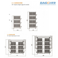 Nouvelles cages d'alimentation automatiques pour poulets de chair de la série Bangchi pour l'élevage d'oiseaux