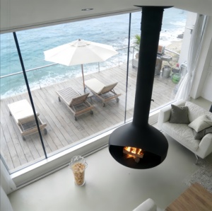 Cheminée artistique au design personnalisable pour un intérieur sur mesure, cadre en acier durable, cheminée artistique haut de gamme pour projet commercial - Product Image 6