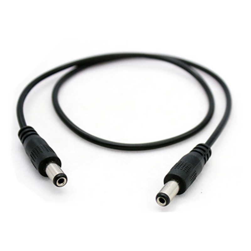 Кабель постоянного тока «штырь-штырь» 5,5*2,1 мм, кабель питания для мониторинга, 0,25 м, 0,5 м, 1 м, 2 м, зарядный кабель с двойным штырем 22awg с круглым отверстием