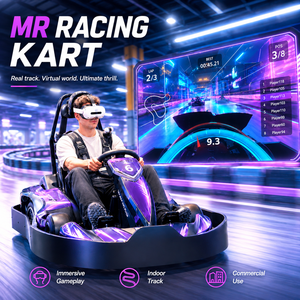 โครงการรถแข่ง MR ในร่มเพื่อความบันเทิงด้วยเทคโนโลยี <span class=keywords><strong>VR</strong></span>, รถโกคาร์ทเสมือนจริงที่ให้ผลตอบแทนสูง ยินดีต้อนรับสู่บริษัทของเราเพื่อเยี่ยมชมและทดลองใช้ - Product Image 3