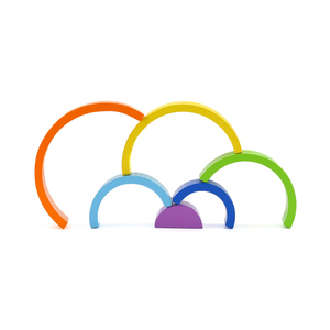 Prêt <span class=keywords><strong>à</strong></span> expédier Jouets éducatifs <span class=keywords><strong>en</strong></span> bois empilables <span class=keywords><strong>arc</strong></span>-<span class=keywords><strong>en</strong></span>-<span class=keywords><strong>ciel</strong></span> pour les enfants de 2 <span class=keywords><strong>à</strong></span> 4 ans Montessori Unisexe EDULAND - Product Image 3