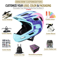 Casque intégral pour enfants avec mentonnière amovible, double usage, en PC et EPS, pour vélo, VTT et route