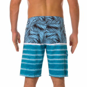 Wholesale Custom Printed Quick Drying Waterproof 4-way Stretch Surfing Beach Board Shorts Adjustable Waist Swim <b>Trunks</b> for <b>Men</b> - Product Image 3