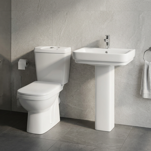 Lybia sanitaire céramique Nigeria salle de bains cuvette de toilette piédestal bassin ensemble pour Suite pays africains - Product Image 2