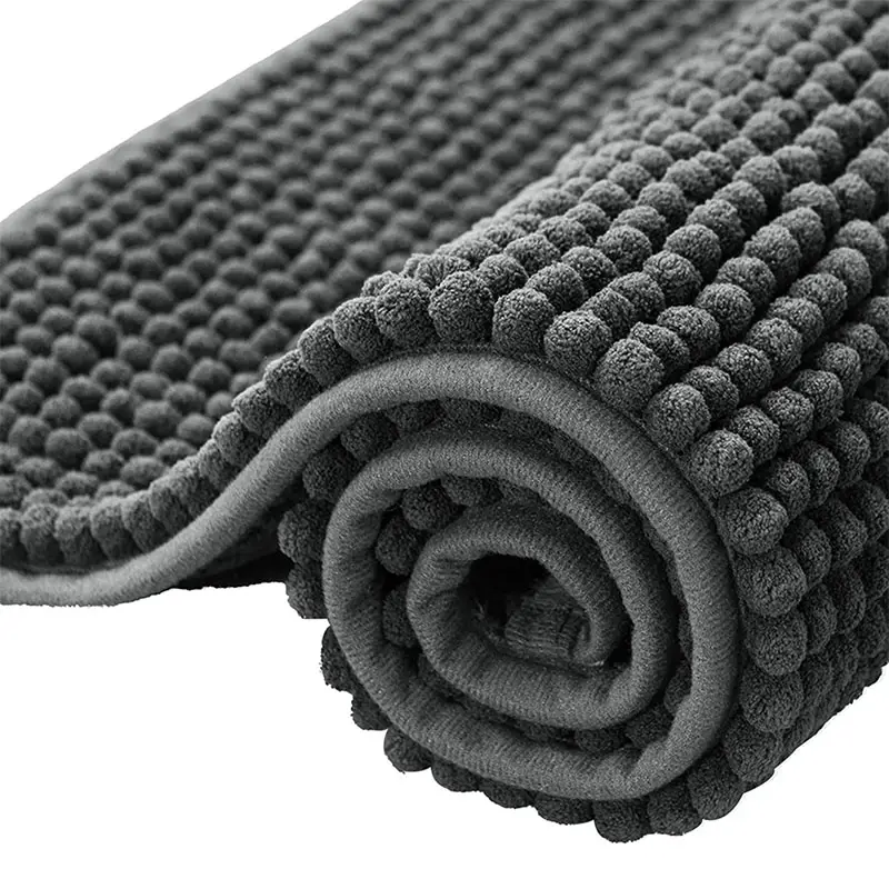 Microfiber Bath mats Chenille Floor Rug Soft Washable Bathroom mats Dry Fast Water Absorbent Bedroom Accent Rugs