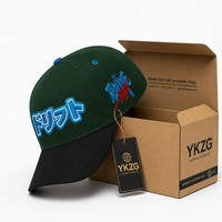 Cappellino da Baseball Personalizzato con Logo Ricamato 3D, Cappello JDM Drift di Alta Qualità, 6 Pannelli Bicolore, Cappello Sportivo Promozionale