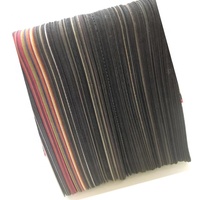 Cuero Sintético de PVC Color Negro con Pegamento Azul para Tapicería y Revestimiento