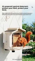 Mangeoire à oiseaux intelligente durable pour l'extérieur avec panneau solaire, caméra HD et reconnaissance des oiseaux pour l'observation et la surveillance des oiseaux dans le jardin