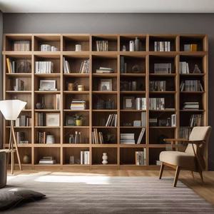 Libreria in Legno Massello Stile Francese, Vetrina per Casa, Ufficio, Soggiorno e Biblioteca - Product Image 6