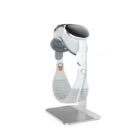 Support réglable en PVC argenté pour station de charge avec communication filaire