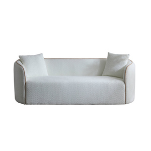 Modern <b>Convertible</b> Fabric Sofa Set 3-Seater Sofa <b>Bed</b> White for Apartment Hotel Villa Living & Bedrooms - Product Image 5